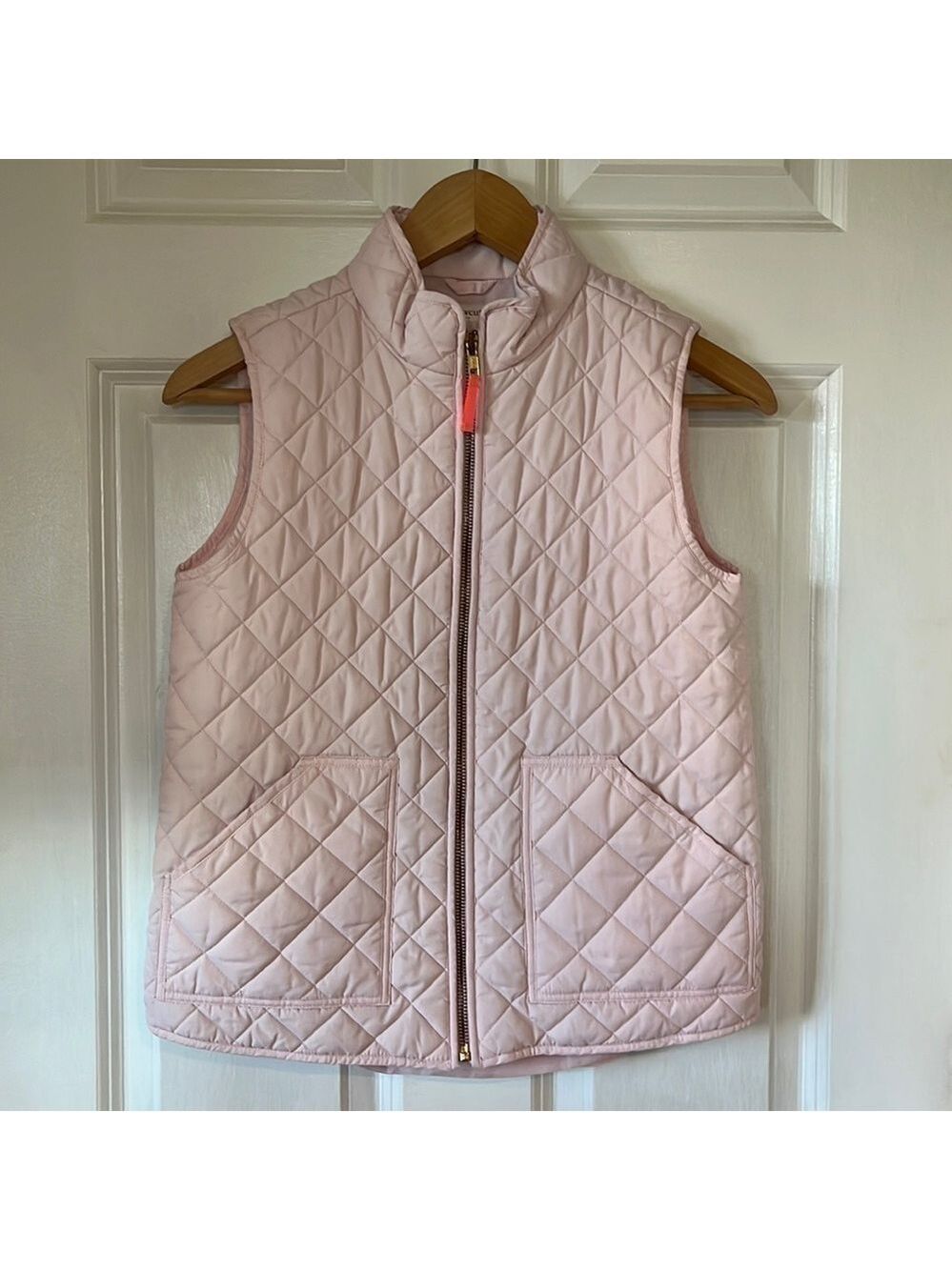 CREWCUTS Girls Light Pink Quilted Vest 12 - Picture 2 of 9